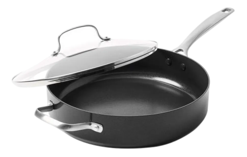 Hapjespan Greenpan Copenhagen Met Keramische Antikleeflaag Met Deksel 28 cm