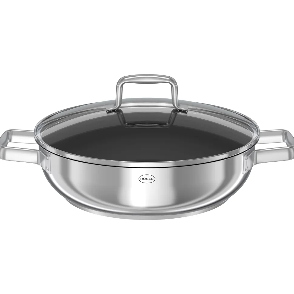 Hapjespan Rösle Moments 28 cm Zilver