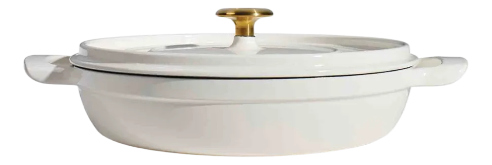 Hapjespan Tramontina Met Deksel Beige 26 cm