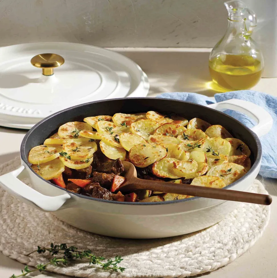 Hapjespan Tramontina Met Deksel Beige 26 cm