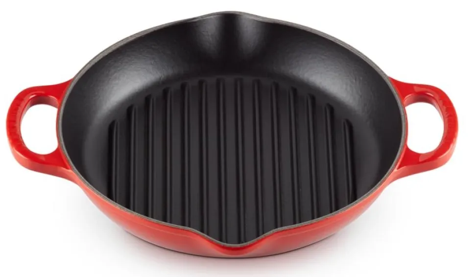 Hoge Grill Le Creuset Rond Kersenrood 25 cm