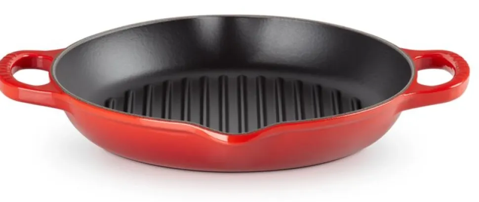 Hoge Grill Le Creuset Rond Kersenrood 25 cm