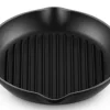 Hoge Grill Le Creuset Rond Mat Zwart 25 cm