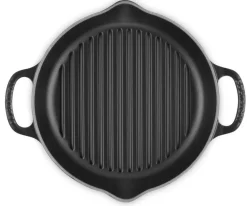Hoge Grill Le Creuset Rond Mat Zwart 25 cm