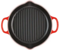 Le Creuset Hoge Grill Rond Oranjerood 25 cm New