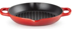 Le Creuset Hoge Grill Rond Oranjerood 25 cm New