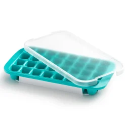 Lekue Ijsblokjesmaker Lékué IJsblokjesvorm met deksel Vierkant Turquoise New