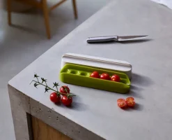 Joseph Joseph Halve-It Slicing Tool Stone / Green Hot