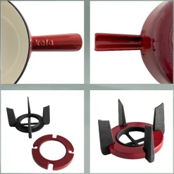 Kaasfondueset Kela Calido 6 Personen Rood 1,8 L