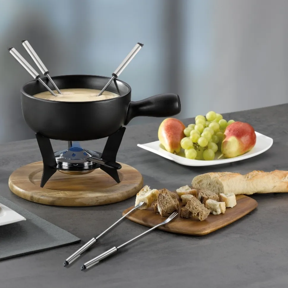 Kaasfondueset Kela Country 6 Personen Zwart 2 L