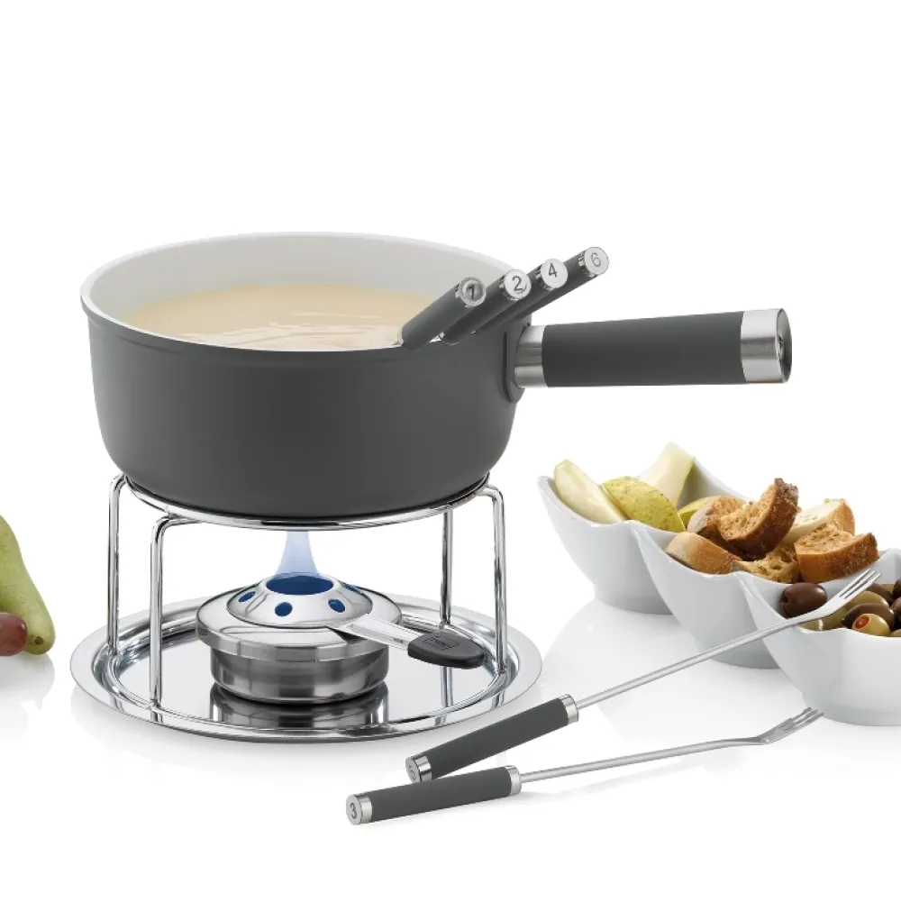 Kela Kaasfondueset Lancy 6 Personen Grijs 2 L Clearance
