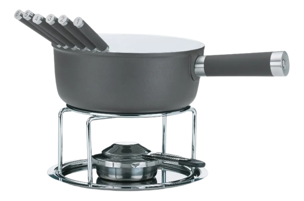 Kela Kaasfondueset Lancy 6 Personen Grijs 2 L Clearance