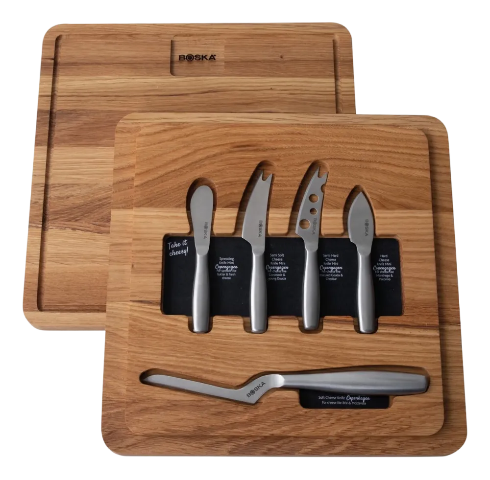 Boska Kaasmessenset Copenhagen Brown / Silver (Set van 5) Hot