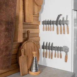Kaasmessenset Boska Oslo+ Small Brown / Silver (Set van 5)