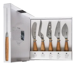 Kaasmessenset Boska Oslo+ Small Brown / Silver (Set van 5)