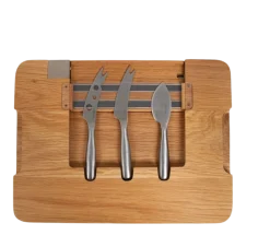 Kaasset Boska Party Cheese Set Brown / Silver (Set van 4)