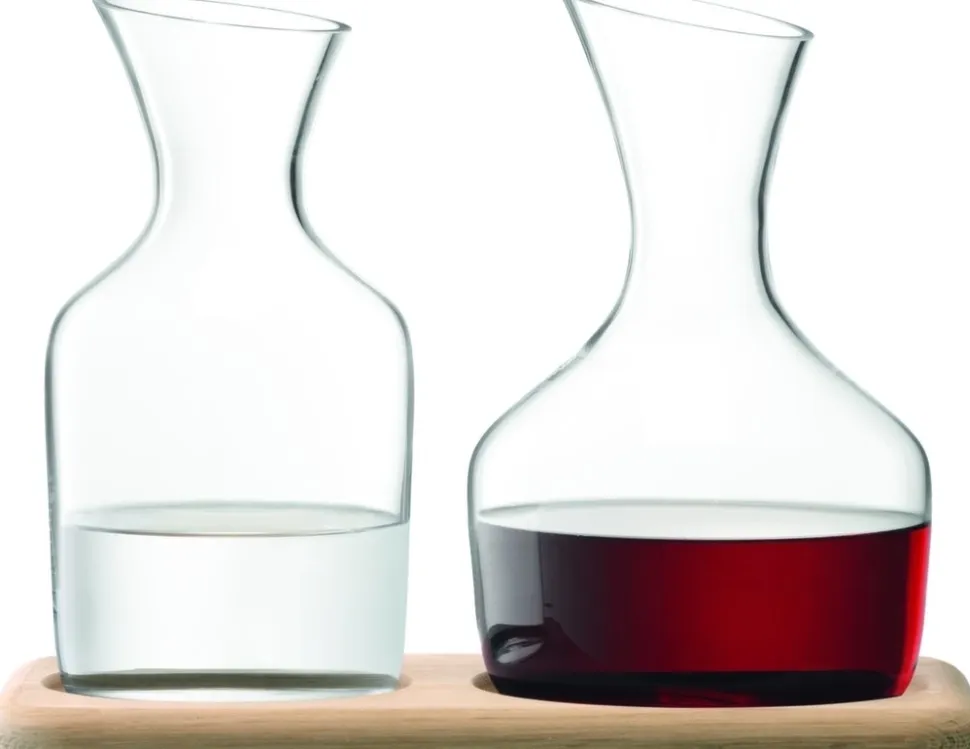 Karaf L.S.A. Wine Set met Onderzetter Set van 2 Stuks