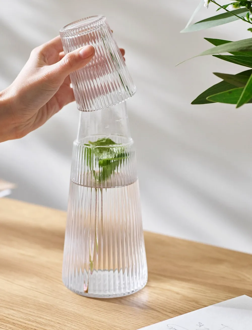 Stelton Karaf met Glas Pilastro Clear 1 L Discount