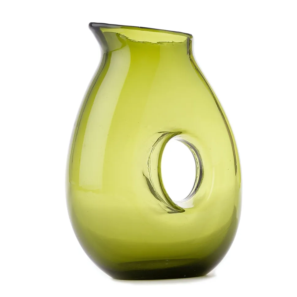 Karaf POLSPOTTEN Jug with Hole Moss 850 ml