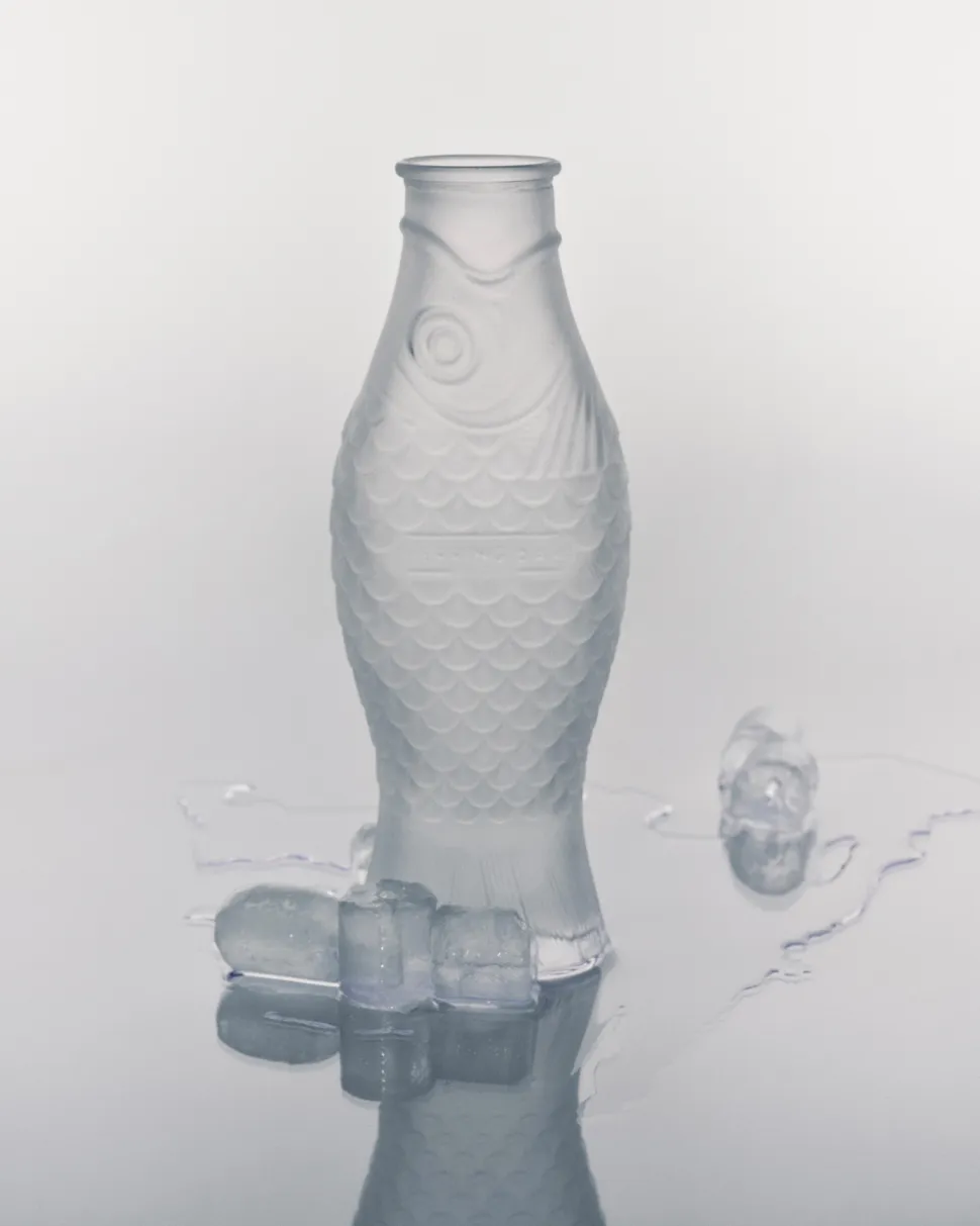 Karaf Serax Fish & Fish Frosted White 850 ml