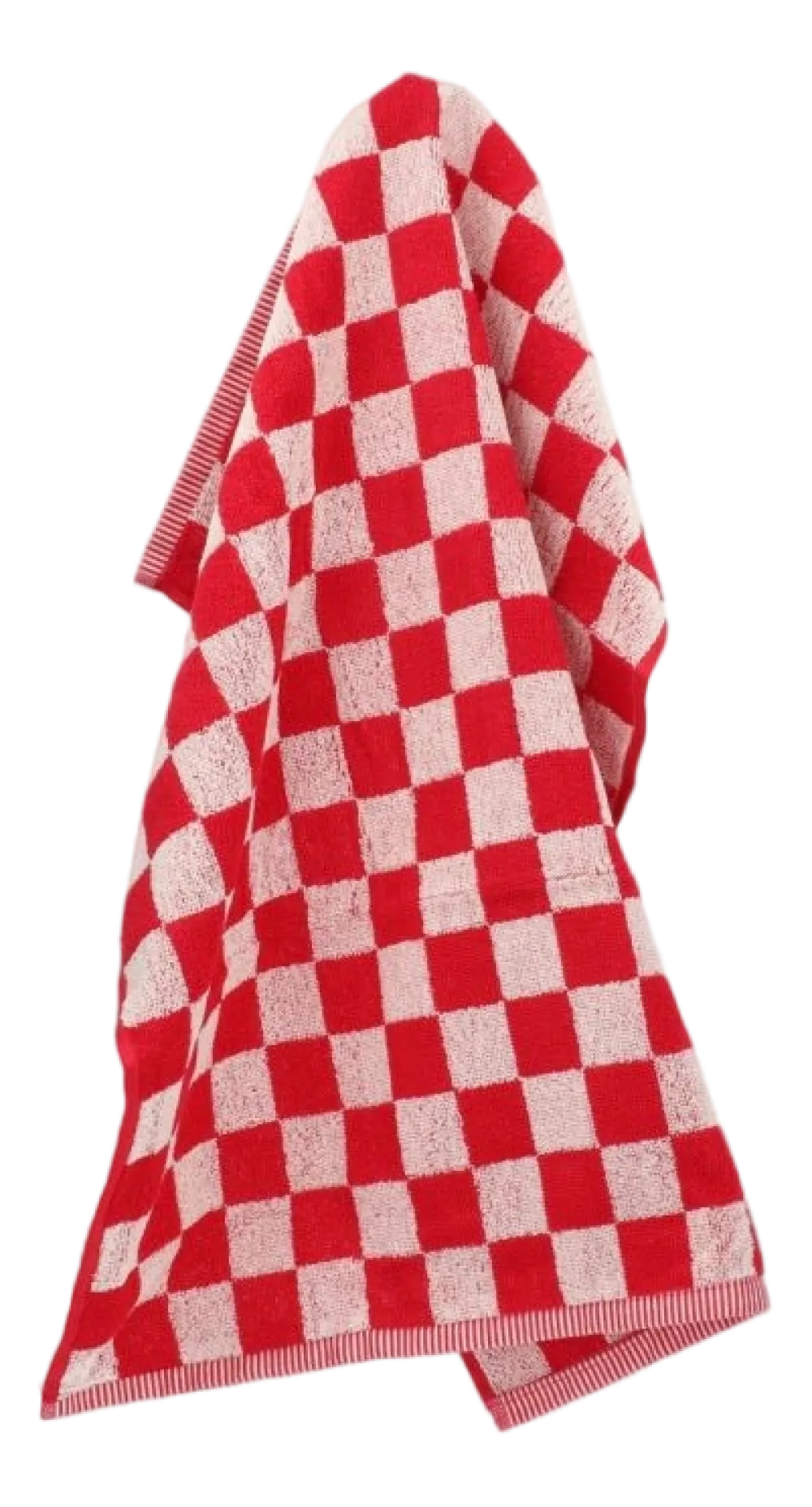 Bunzlau Castle Keukendoek Block Rood Outlet