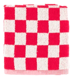 Bunzlau Castle Keukendoek Block Rood Outlet