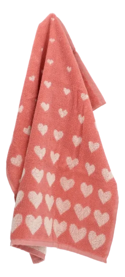 Bunzlau Castle Keukendoek Hearts Pink KitchenTowelHeartsPink - 60 x 53 cm Discount
