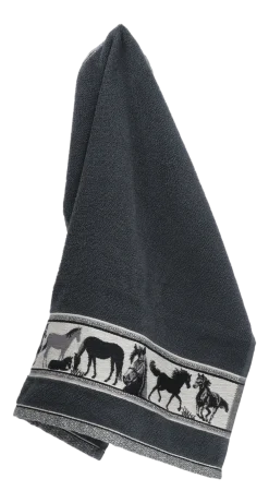 Bunzlau Castle Keukendoek Horse Anthracite KitchenTowelHorseAnthracite - 60 x 53 cm Clearance