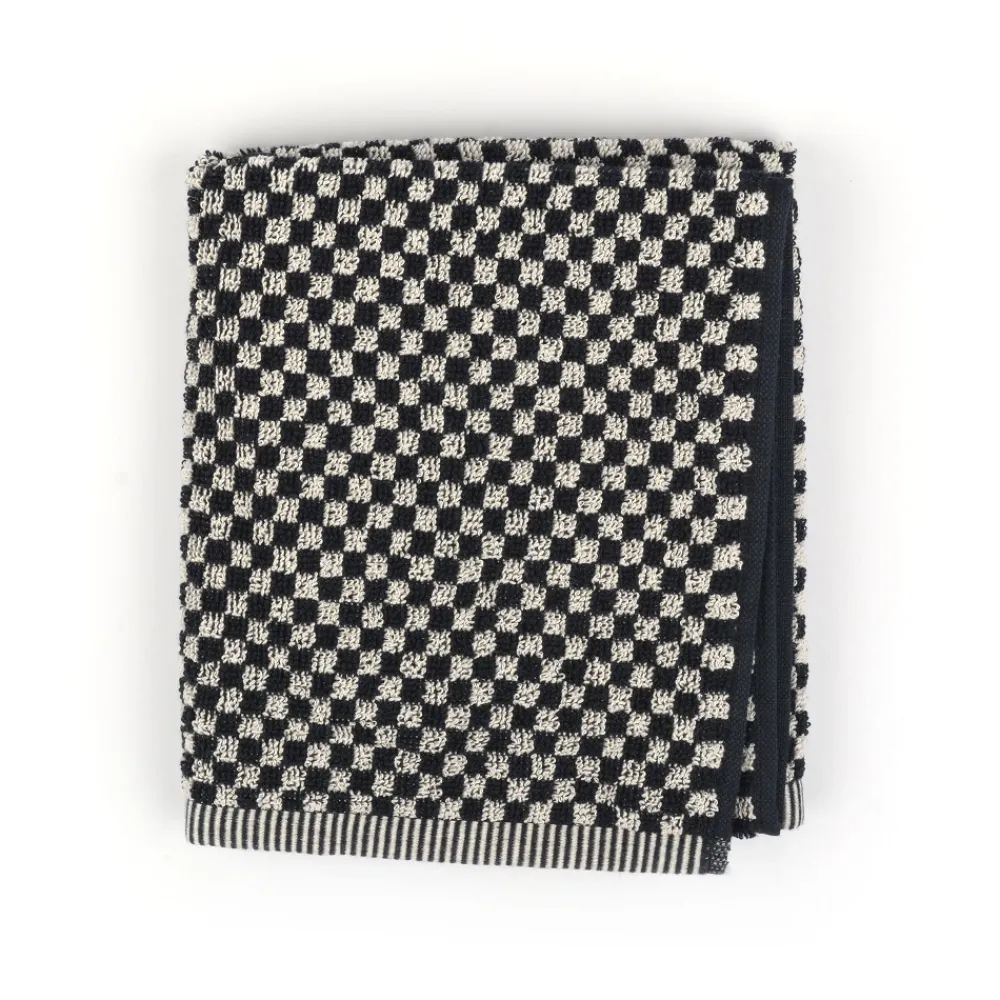 Bunzlau Castle Keukendoek Small Check Zwart Sale