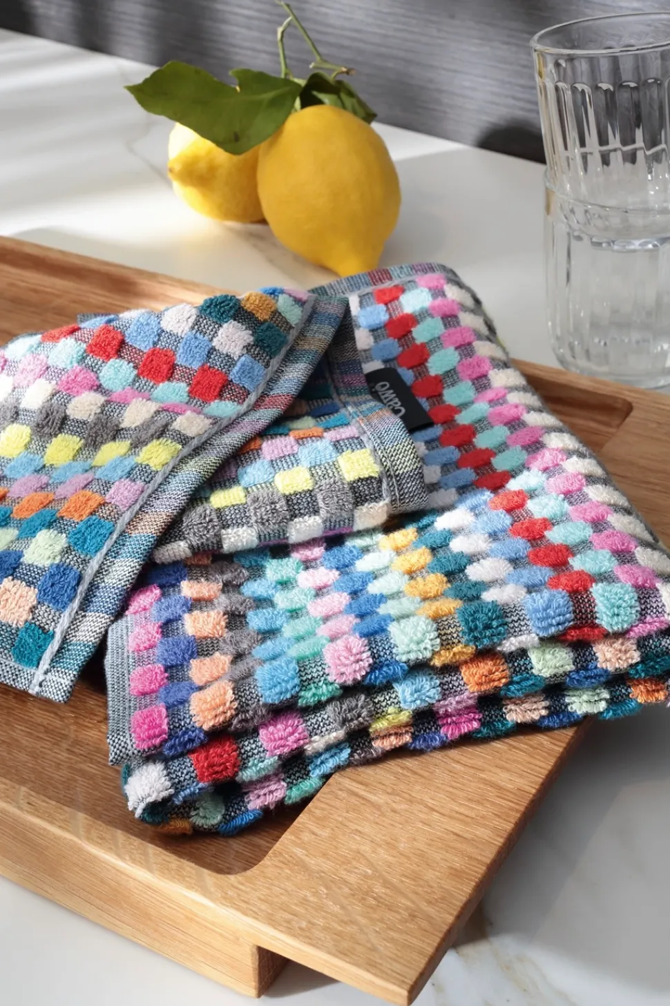 Keukendoek Cawö Confetti Karo Multicolor 50 x 50 cm (Set van 4)