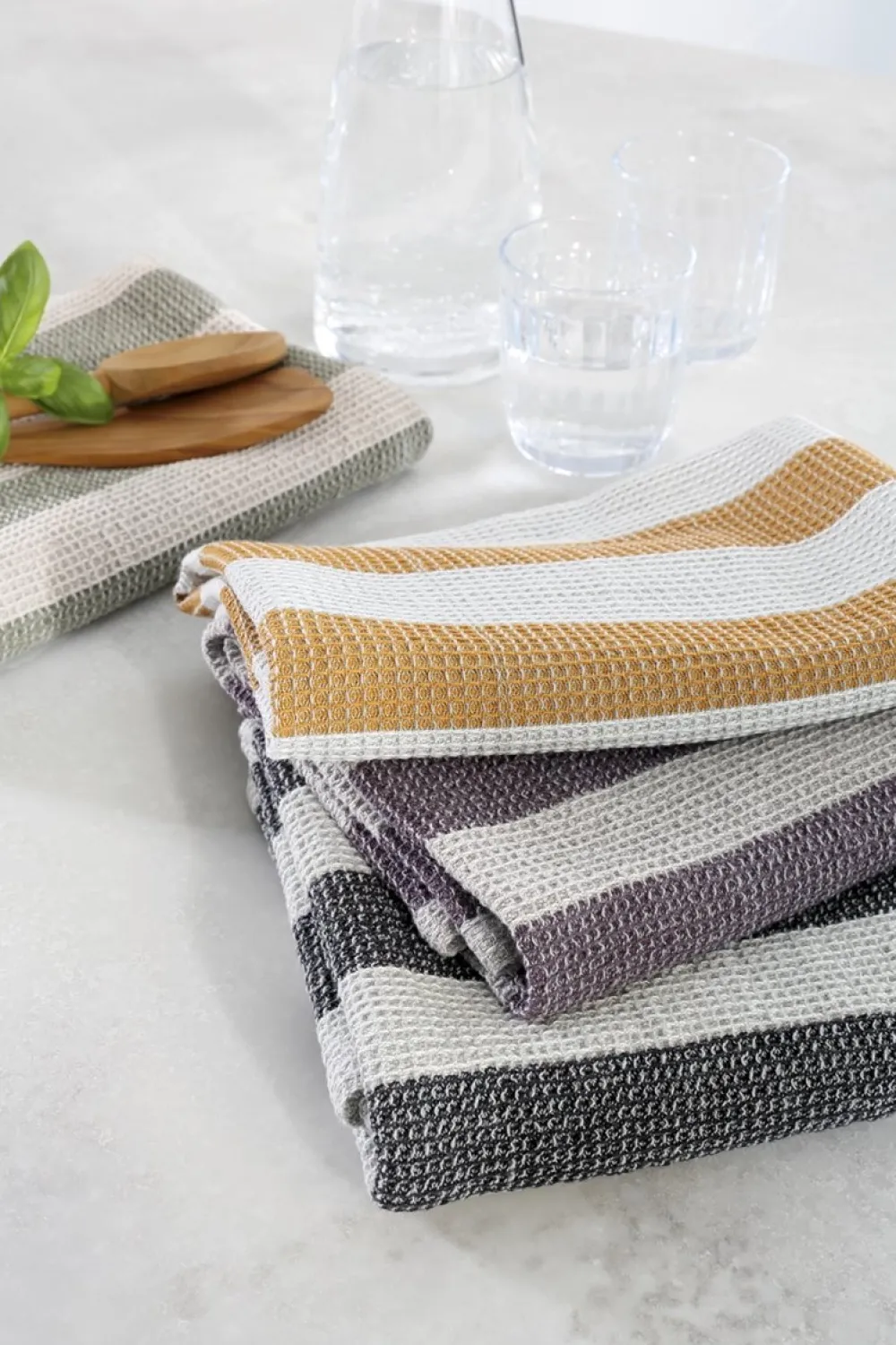 Cawo Keukendoek Cawö Piqué Cuisine Stripes (Set van 4) New