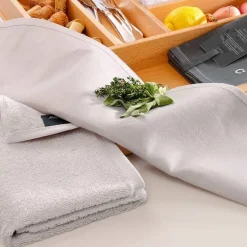 Keukendoek Cawö Solid Anthracite 50 x 50 cm (set van 4)