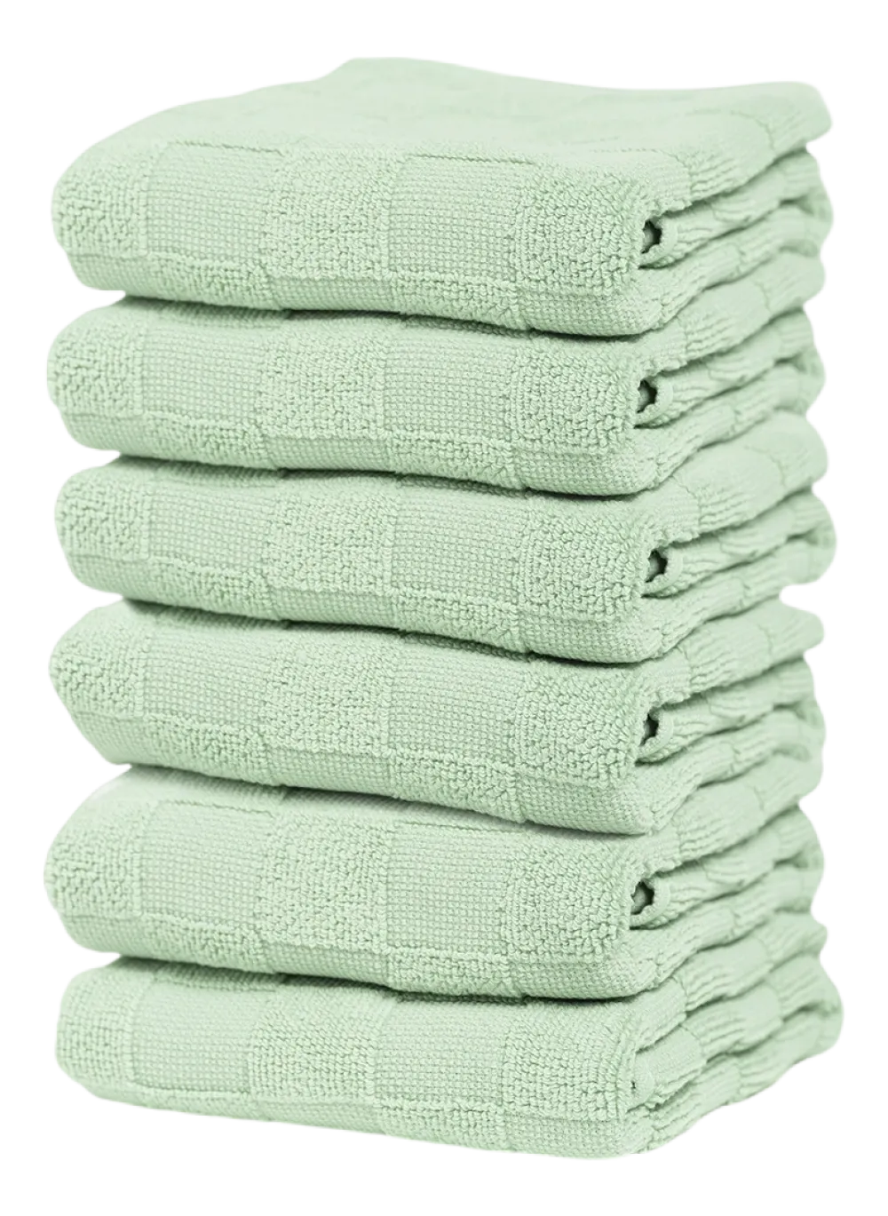 Cinderella Keukendoek Checkmaid Green (Set van 6)