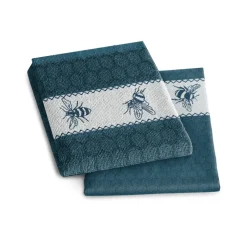 DDDDD Keukendoek Bees Petrol (set van 6) Hot