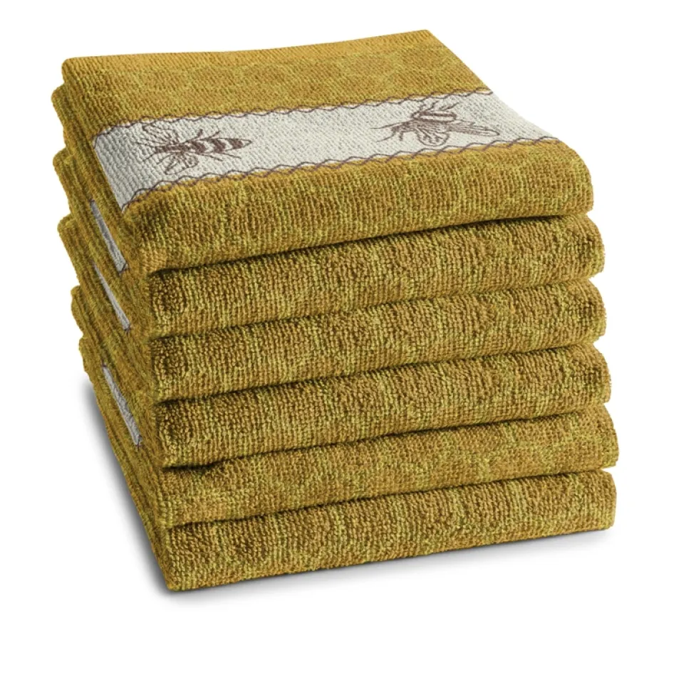 Keukendoek DDDDD Bees Yellow (set van 6)