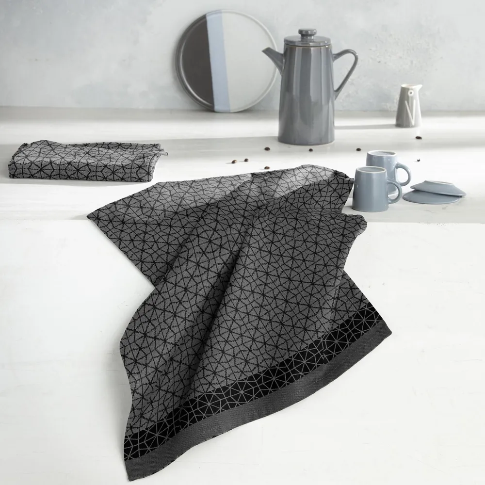 DDDDD Keukendoek Chrystal Black 50 x 55 cm (6-Delig) Clearance