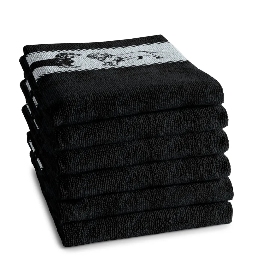 DDDDD Keukendoek Saar Black (set van 6) Online