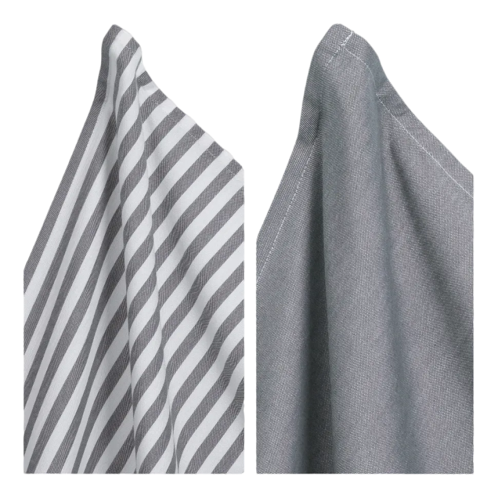 Keukendoek Kela Caja Donker Grijs (Set van 2) - 50 x 70 cm