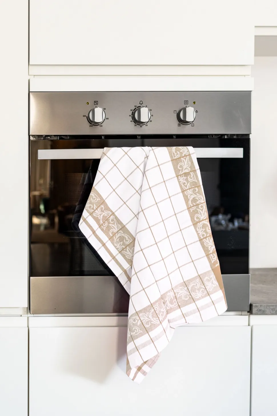 Keukendoek Tiseco Home Studio Pharao Arabesque Sand (Set van 3) - 50 x 70 cm