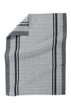 Keukendoek Tiseco Home Studio Waffle Black (Set van 4) - 50 x 70 cm