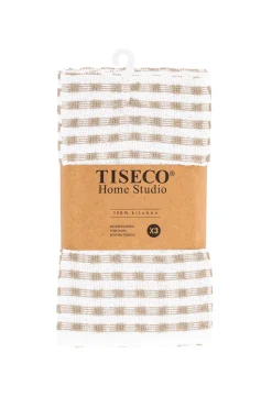 Keukendoek Tiseco Home Studio Oman Sand (Set van 3) - 50 x 70 cm