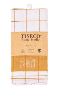 Tiseco Keukendoek Home Studio Pharao BML Camel (Set van 3) - 50 x 70 cm