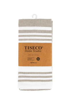 Keukendoek Tiseco Home Studio Combo Taupe (Set van 4) - 50 x 70 cm