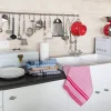 Keukendoek Tiseco Home Studio Waffle Light Blue (Set van 6) - 50 x 70 cm
