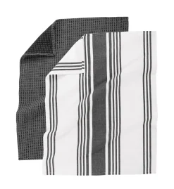 Keukendoek Tiseco Home Studio Combo Black (Set van 4) - 50 x 70 cm