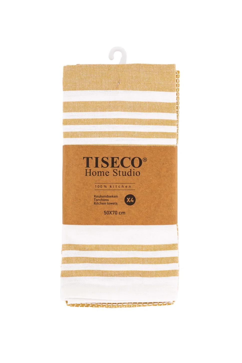 Keukendoek Tiseco Home Studio Combo Camel (Set van 4) - 50 x 70 cm