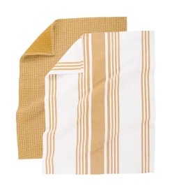 Keukendoek Tiseco Home Studio Combo Camel (Set van 4) - 50 x 70 cm