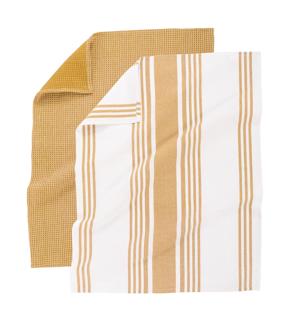 Keukendoek Tiseco Home Studio Combo Camel (Set van 4) - 50 x 70 cm