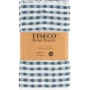 Keukendoek Tiseco Home Studio Oman Stone Blue (Set van 3) - 50 x 70 cm
