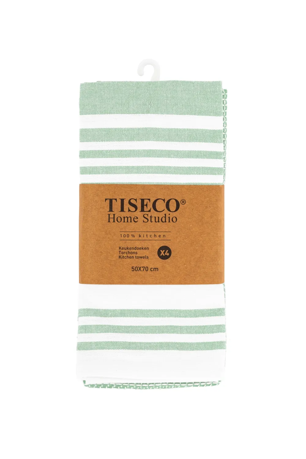 Tiseco Keukendoek Home Studio Combo Smoke Green (Set van 4) - 50 x 70 cm Outlet